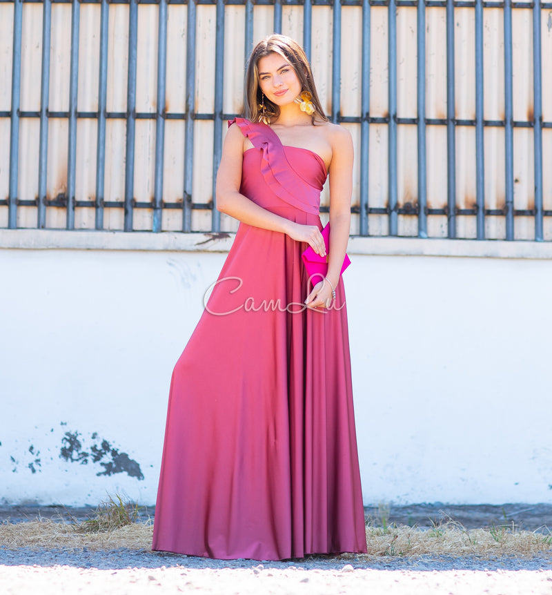 VESTIDO JOSEFINA DOBLE VUELITO FRONTAL FIESTA CONFECCION NACIONAL