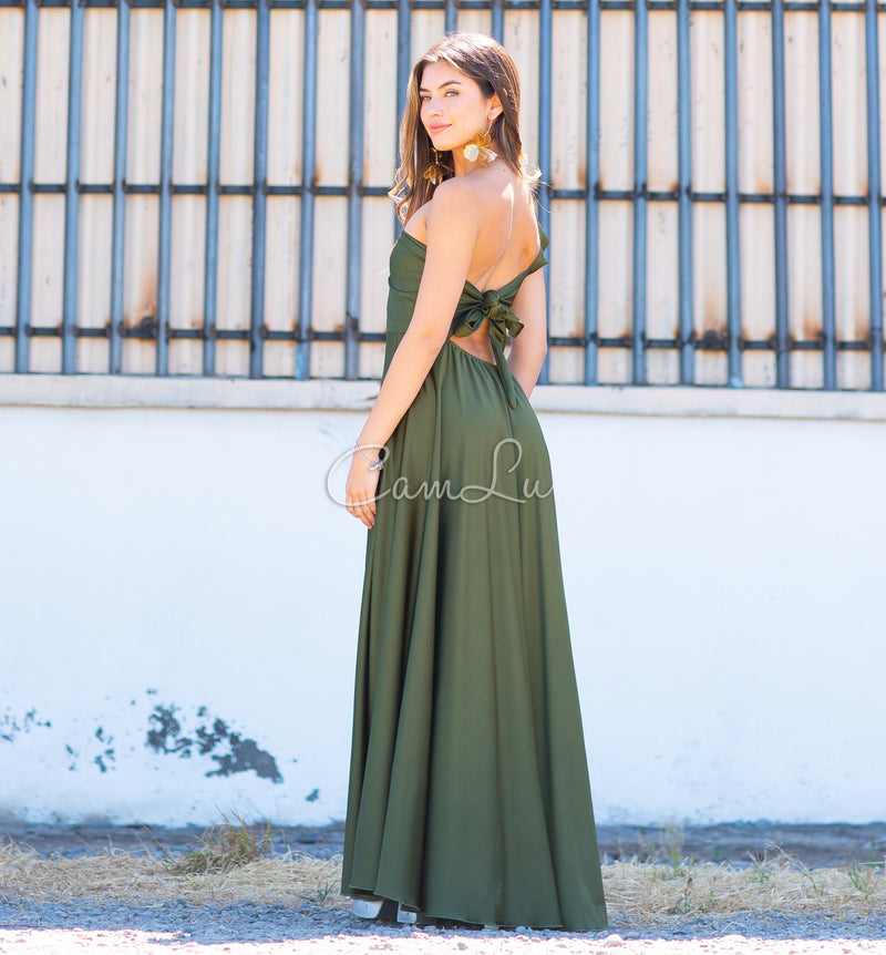 VESTIDO JOSEFINA DOBLE VUELITO FRONTAL FIESTA CONFECCION NACIONAL