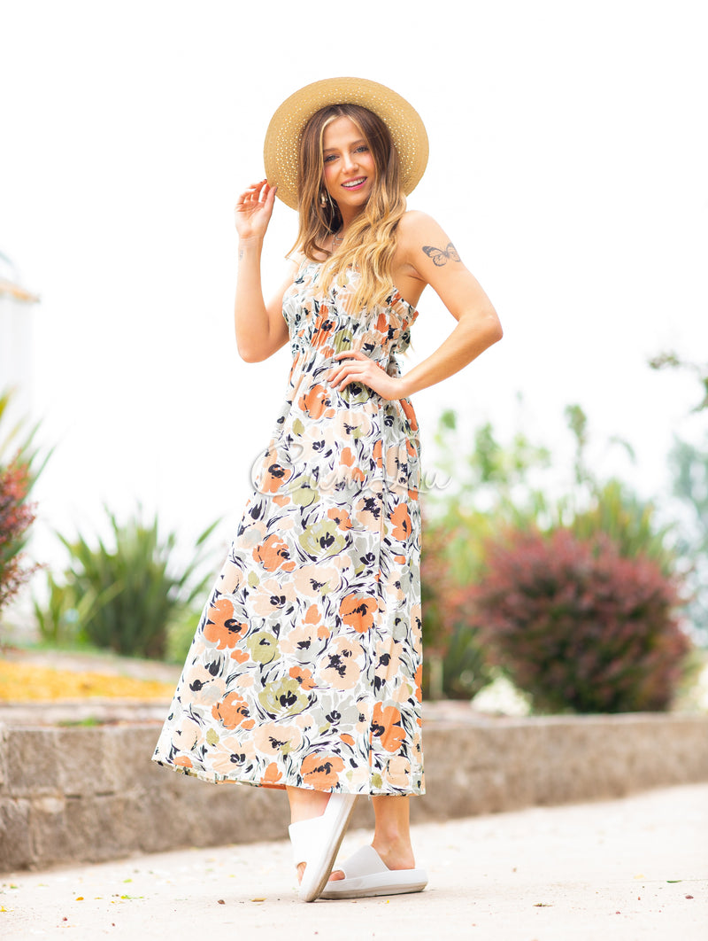 MAXI VESTIDO FLORES MIDI