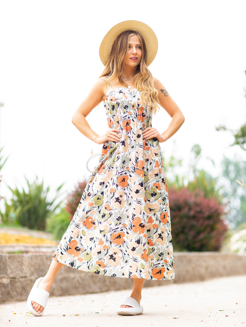 MAXI VESTIDO FLORES MIDI