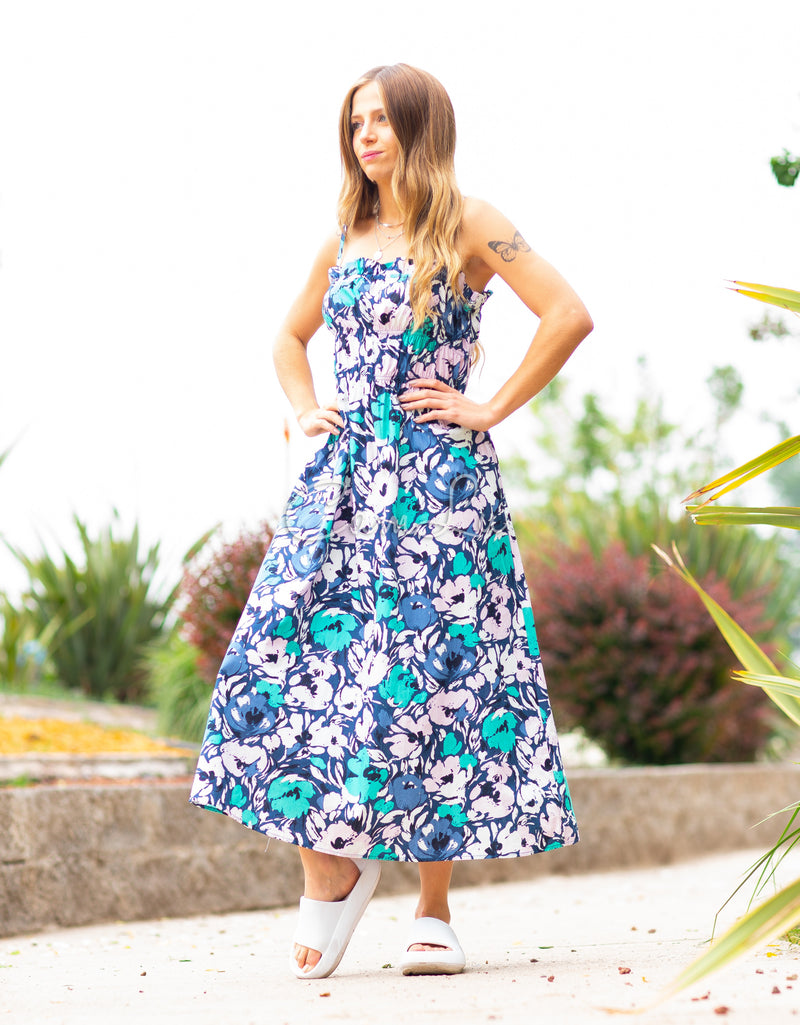 MAXI VESTIDO FLORES MIDI