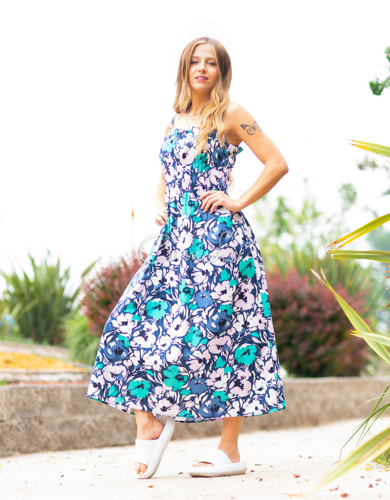 MAXI VESTIDO FLORES MIDI