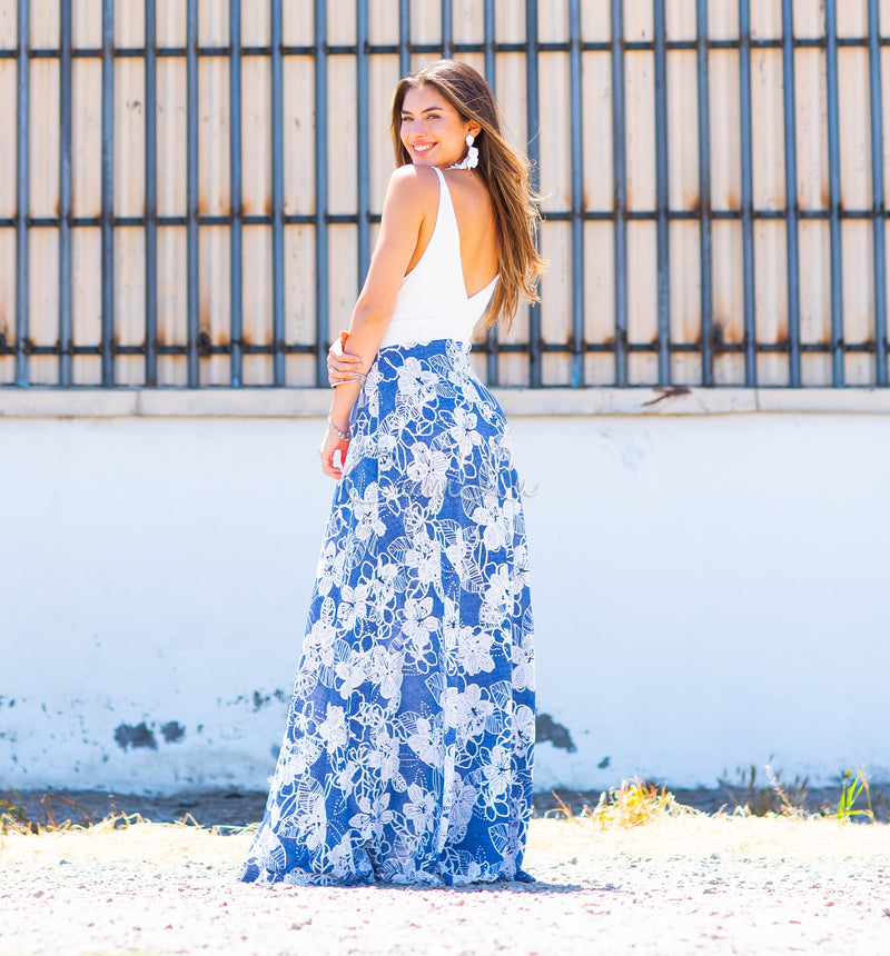 VESTIDO BICOLOR NUDO MARBELLA EXCLUSIVO BY CAMLU CONFECCION NACIONAL