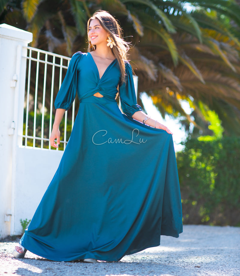 VESTIDO ROSARIO FIESTA CONFECCION NACIONAL (Selecciona el color)