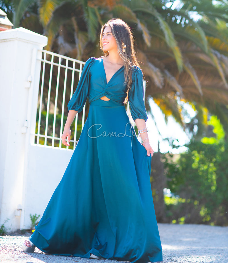 VESTIDO ROSARIO FIESTA CONFECCION NACIONAL (Selecciona el color)