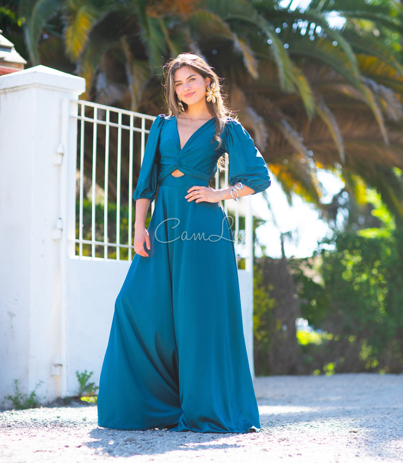 VESTIDO ROSARIO FIESTA CONFECCION NACIONAL (Selecciona el color)