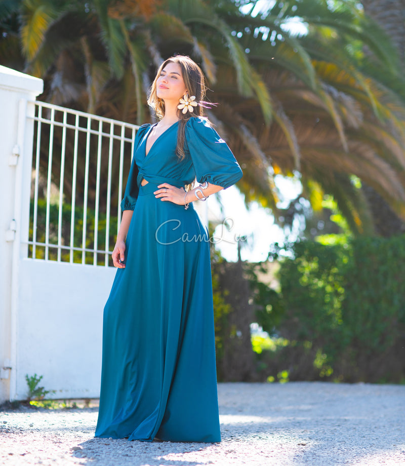 VESTIDO ROSARIO FIESTA CONFECCION NACIONAL (Selecciona el color)