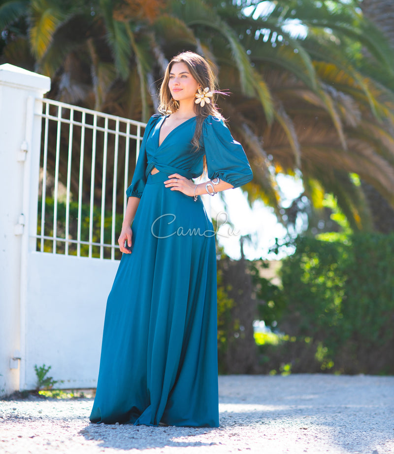 VESTIDO ROSARIO FIESTA CONFECCION NACIONAL (Selecciona el color)