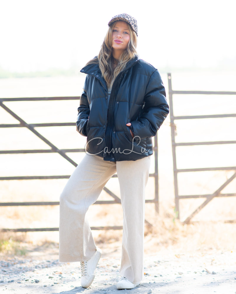 PUFFA ECO CUERO VENECIA