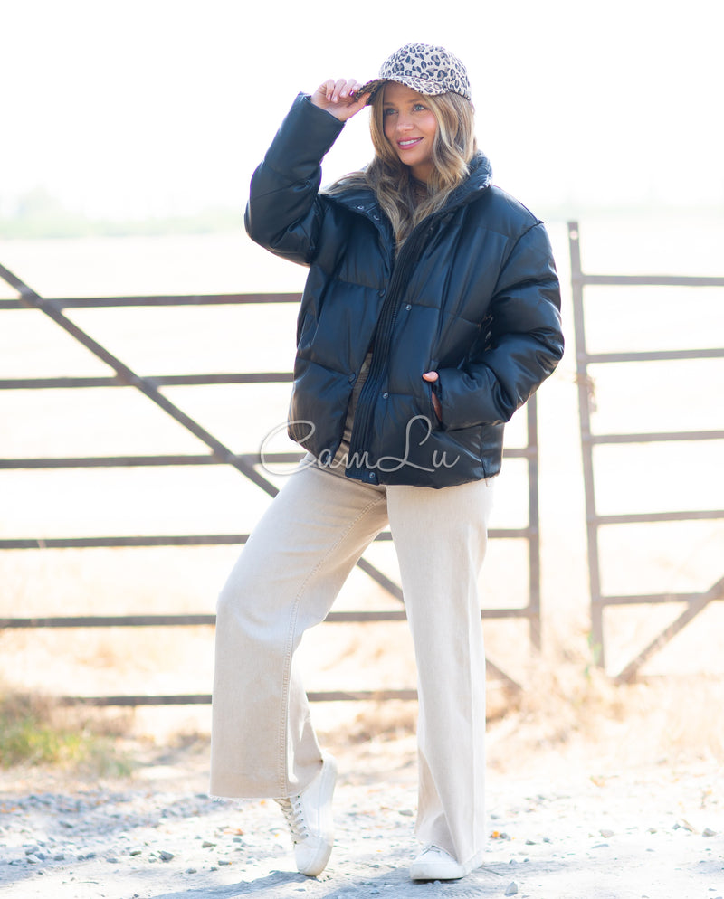 PUFFA ECO CUERO VENECIA