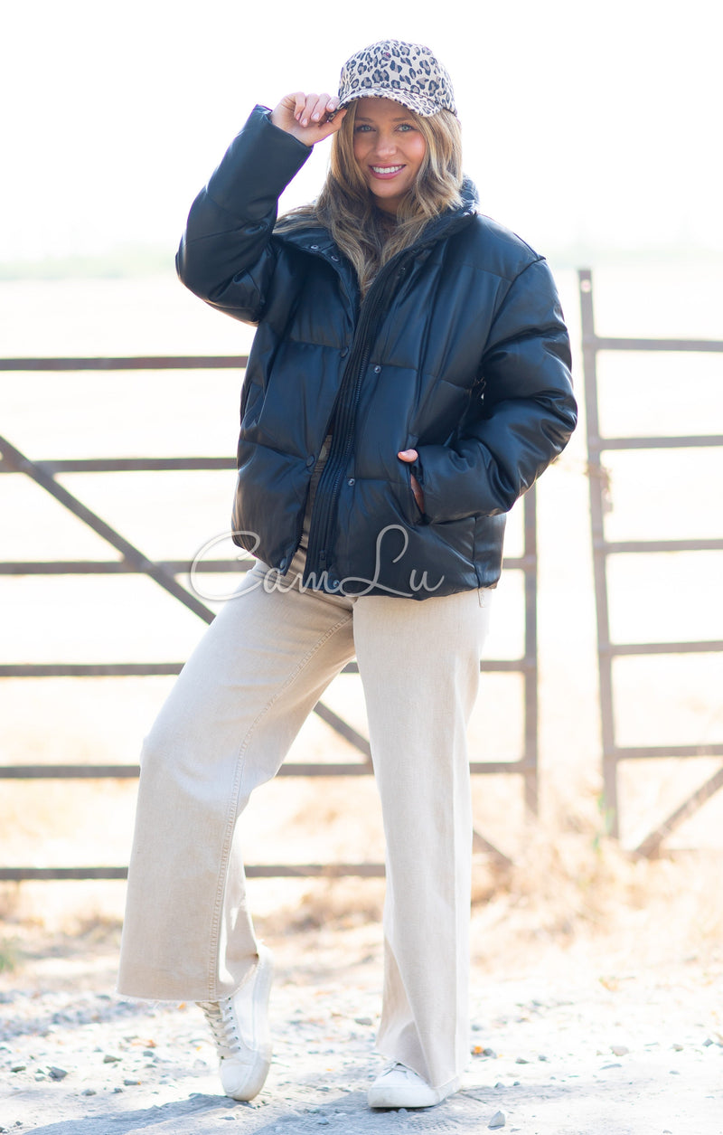 PUFFA ECO CUERO VENECIA
