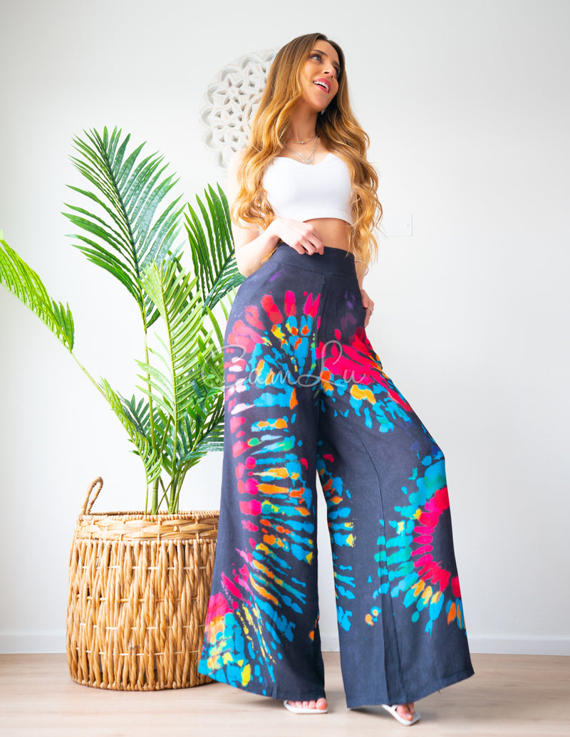 PANTALON PALAZZO TIE DYE BATIK