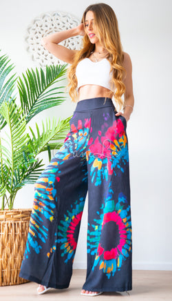 PANTALON PALAZZO TIE DYE BATIK