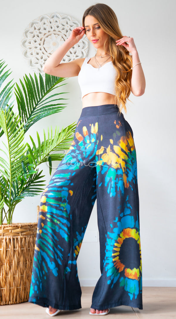 PANTALON PALAZZO TIE DYE BATIK