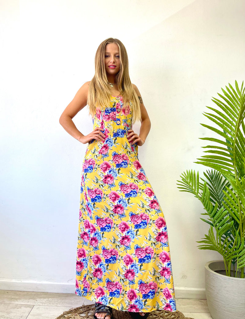 VESTIDO FLORES YELLOW