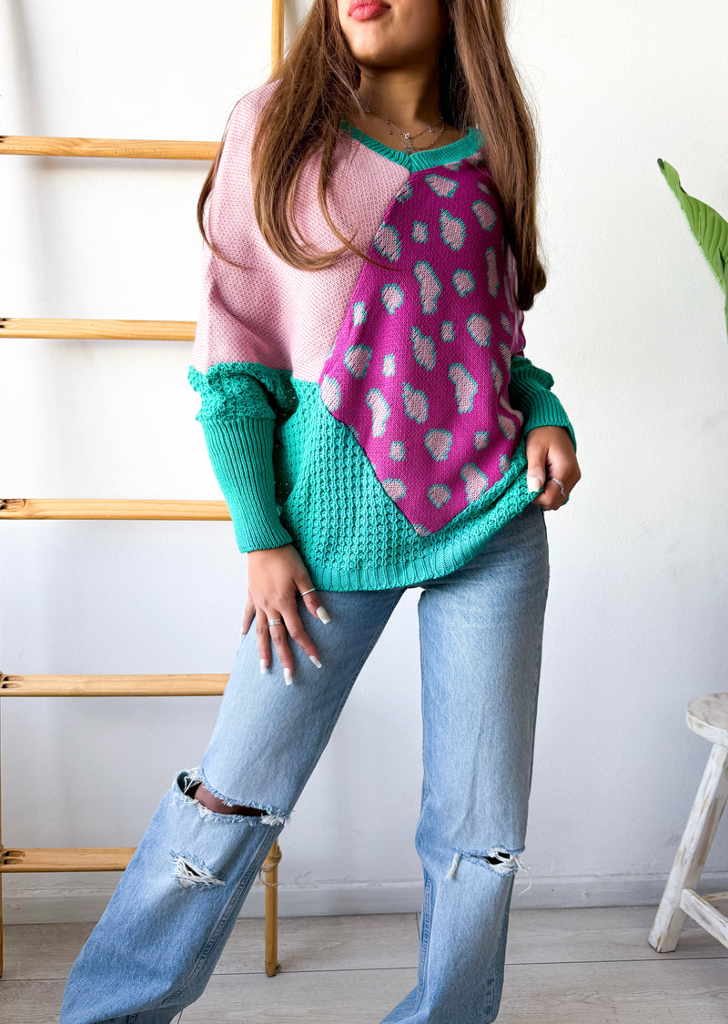 TEJIDO TIPO PONCHO PRINT
