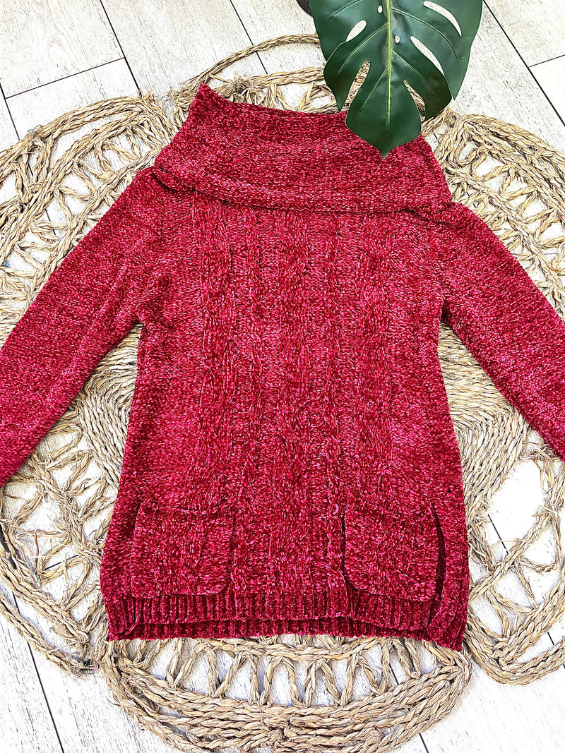 SWEATER CHENILLE CUELLO TORTUGA