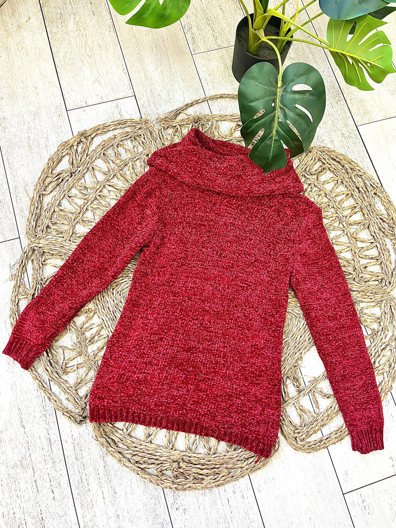 SWEATER CHENILLE CUELLO TORTUGA