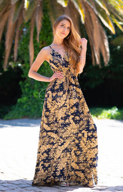 MAXI VESTIDO TROPICAL GOLD