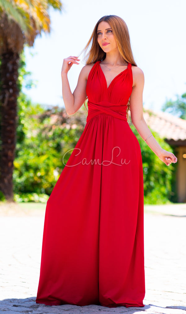 MAXI VESTIDO MULTIFORMA CAMLU(Confeccion nacional)