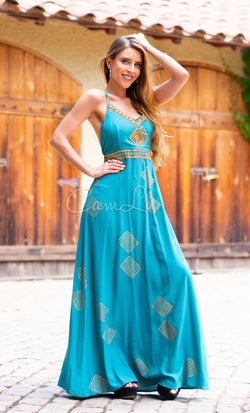 MAXI VESTIDO LUCERO GOLD