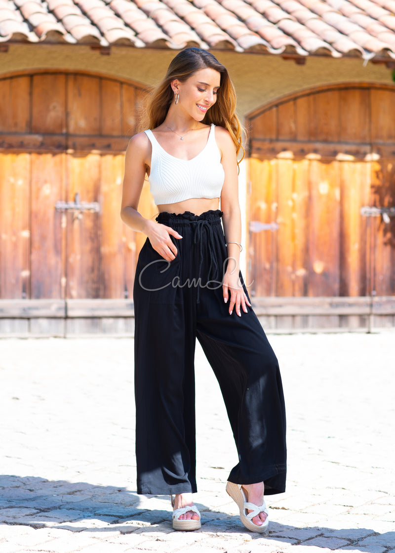 PANTALON UNICOLOR LAZO REGULABLE