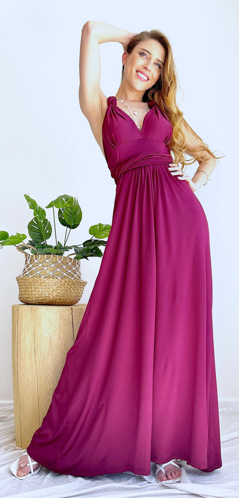 MAXI VESTIDO MULTIFORMA CAMLU(Confeccion nacional)