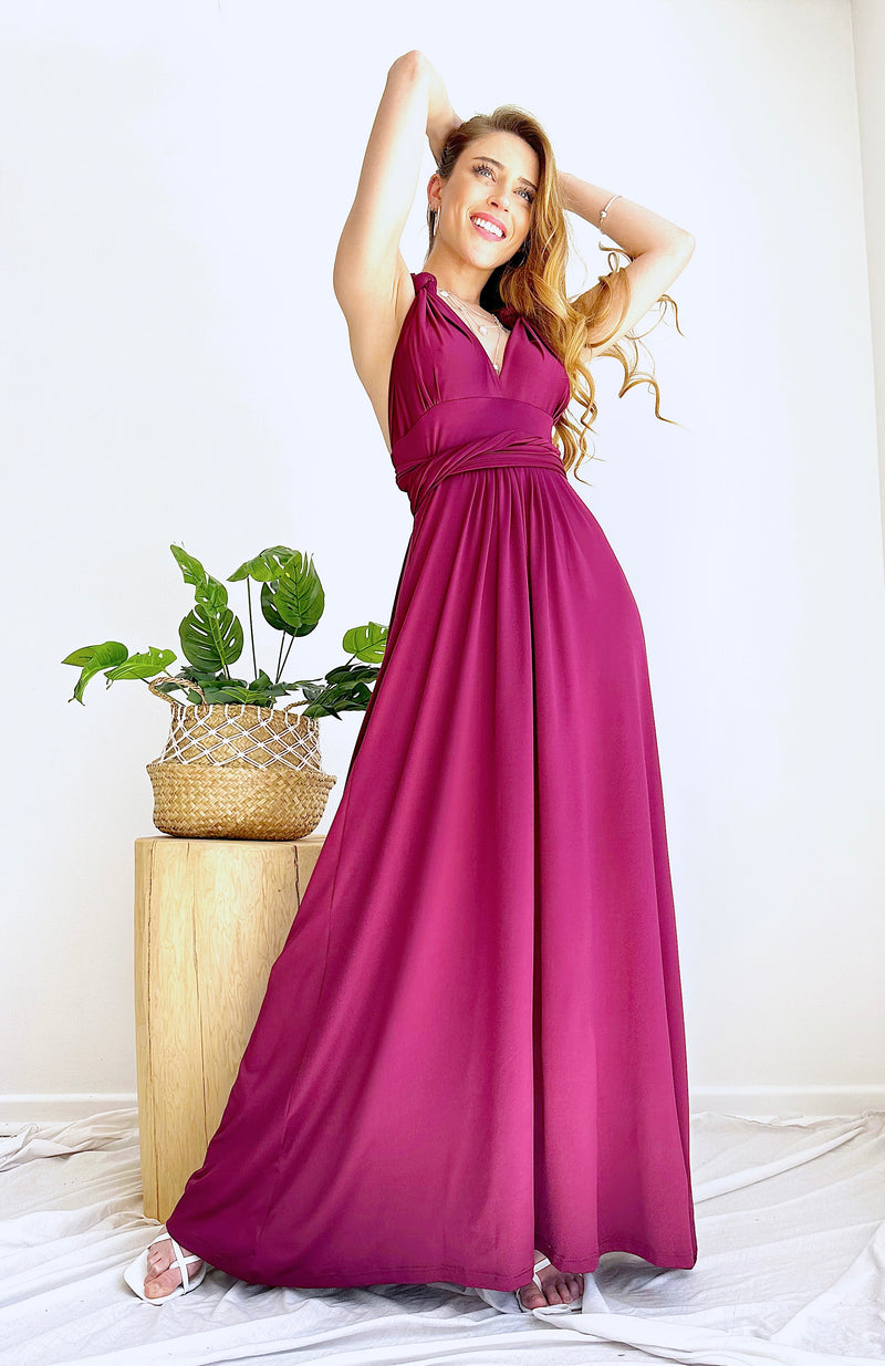 MAXI VESTIDO MULTIFORMA CAMLU(Confeccion nacional)