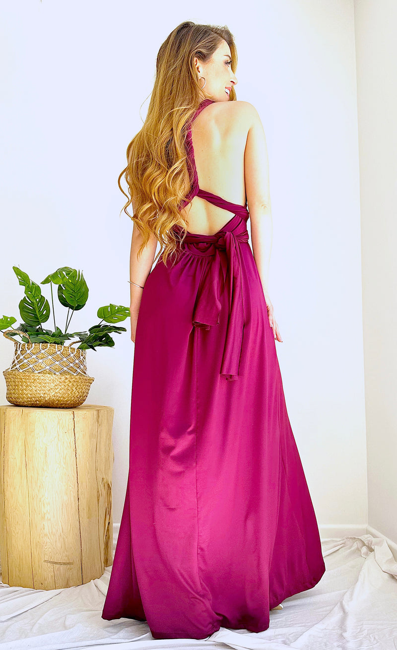 MAXI VESTIDO MULTIFORMA CAMLU(Confeccion nacional)