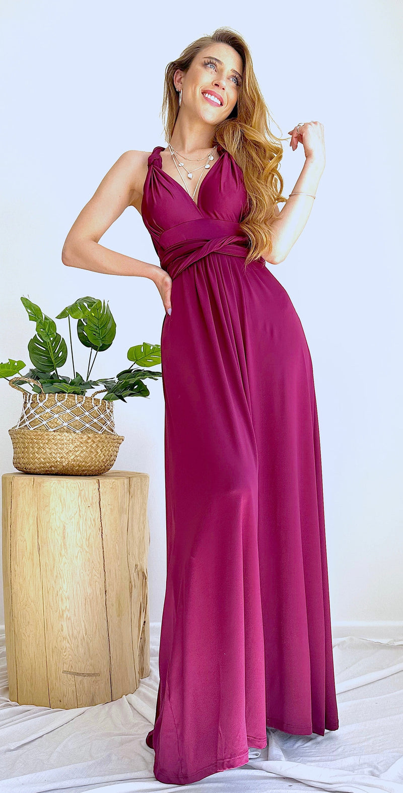 MAXI VESTIDO MULTIFORMA CAMLU(Confeccion nacional)